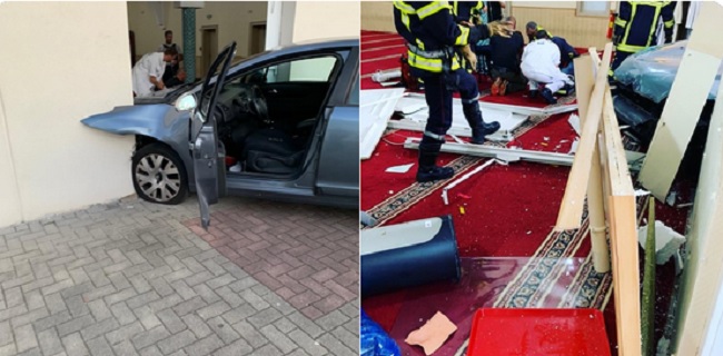 Mobil Tabrak Pintu Masuk Masjid Di Perancis, Pelaku Diduga Bunuh Diri