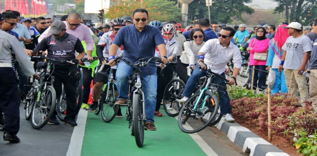 Gubernur Anies Resmikan Jalur Sepeda Fase II Sepanjang 23 Km