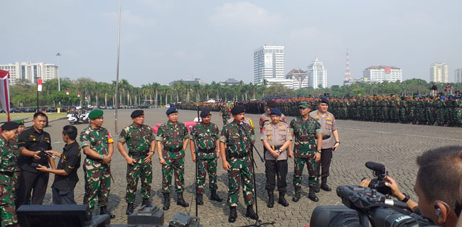 Amanat Panglima TNI Dalam Apel Pasukan Jelang Pelantikan Presiden