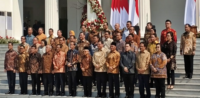 Ini Daftar Menteri Kabinet Indonesia Maju