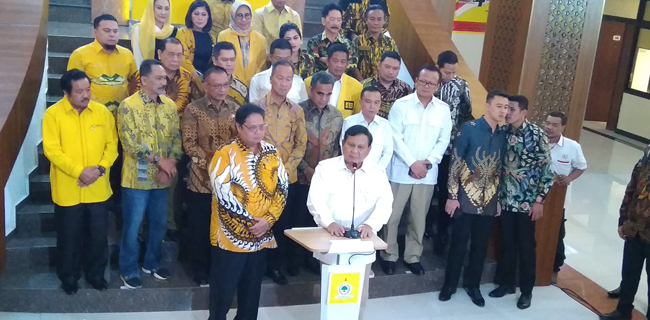 Prabowo Dan Airlangga Sepakat Sama-sama Jaga Stabilitas Nasional
