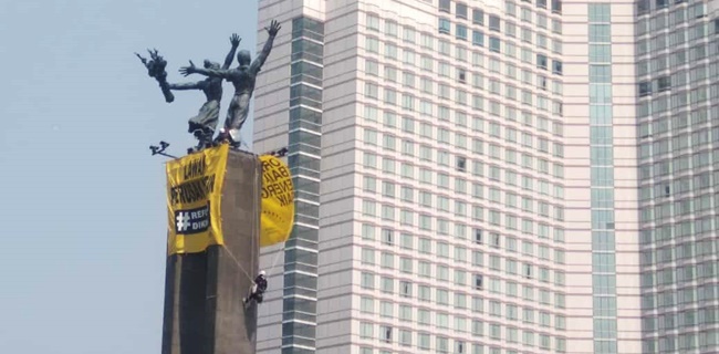 Anies: Spanduk Greenpeace Di Bundaran HI Pesan Untuk Seluruh Dunia