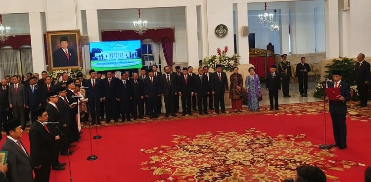 Resmi Dilantik Presiden Jokowi, Ini Deretan 12 Wakil Menteri