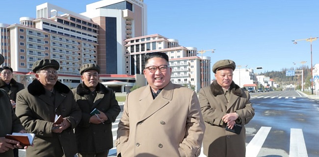 Inspeksi Pembangunan Di Simjiyon, Kim Jong Un: Korut Dapat Hidup Dengan Baik