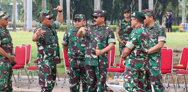 Panglima TNI Pantau Langsung Simulasi Pengamanan Pelantikan Jokowi-Maruf
