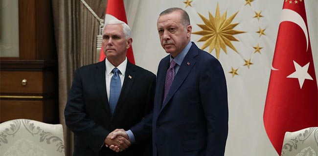 Erdogan Akhirnya Mau Temui Wapres AS Bahas Genjatan Senjata Di Suriah