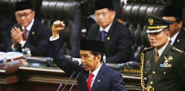 Pidato Jokowi Tegaskan Pemberantasan Korupsi Bukan Prioritas