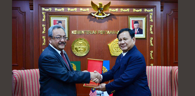 Menhan Prabowo Terima Kunjungan Kehormatan Dubes Malaysia