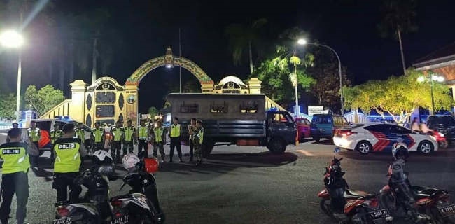 Buntut Bom Polrestabes Medan, TNI-Polri Gelar Patroli Malam Skala Besar