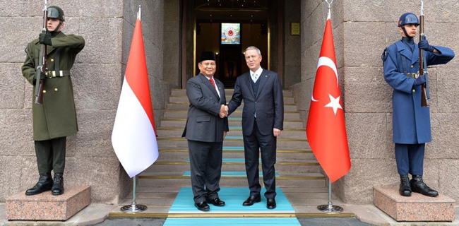 Prabowo Bersama Menhan Turki