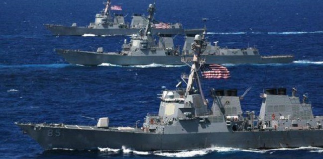 Berdalih Supremasi Hukum, Kapal Perang AS Berlayar Di Dekat Pulau Yang Diklaim China