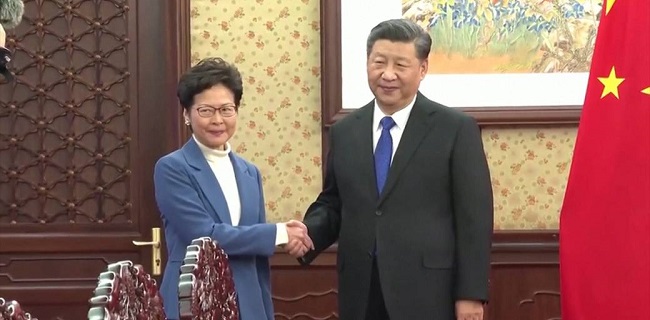Xi Jinping Dukung Carrie Lam Junjung "<i>One Country, Two Systems</i>"