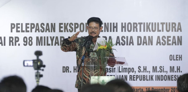 Menteri SYL Minta Polisi Tangkap Pejabat Pemberi Izin Alih Fungsi Lahan Pertanian