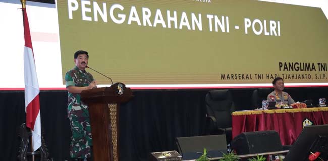 Panglima TNI: Garis Komando TNI-Polri Jamin Stabilitas Keamanan