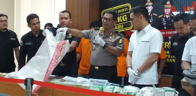 Bareskrim Ungkap Jaringan Narkoba Malaysia-Labuhanbatu-Jakarta Yang Transaksi Di Tengah Laut