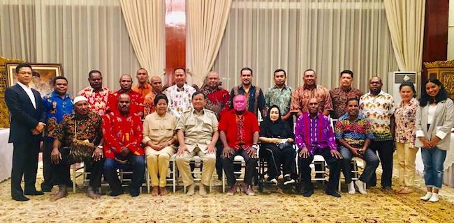 10 Aspirasi Tokoh Papua Untuk Menhan Prabowo