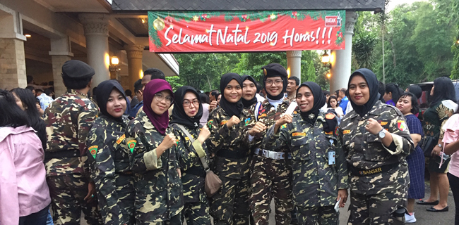 Indahnya Toleransi, Denwatser NU Diterjunkan Kawal Perayaan Natal Batak Bersatu Di Cipinang