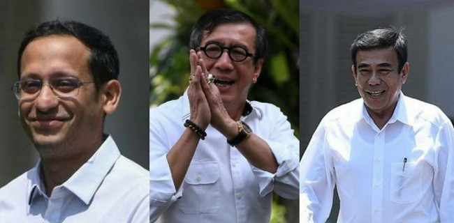 100 Hari Jokowi-Maruf, Tiga Menteri Kabinet Indonesia Maju Layak Dicopot
