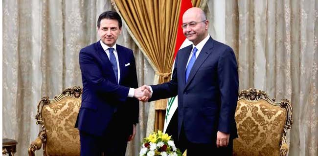 Presiden Irak Bicara Di Telepon Dengan PM Italia Bahas Ketegangan Pasca Tewasnya Soleimani