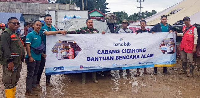 Bank BJB Serahkan Bantuan Bagi Korban Bencana Di Bogor dan Lebak