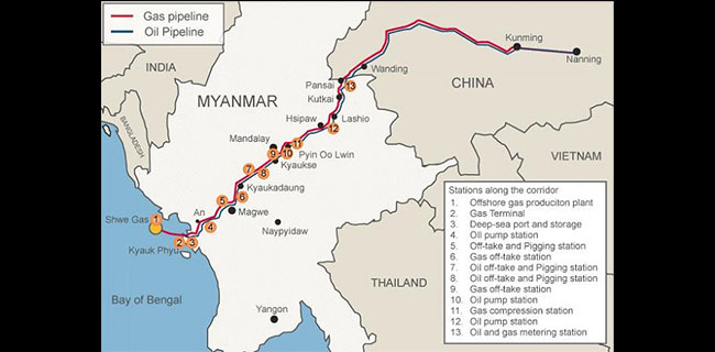 Laut China Selatan Penuh Sengketa, China Buka Jalur Minyak Baru Di Myanmar
