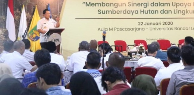 Hutan Rusak, Gubernur Lampung: Menteri LHK Ke Lapangan Dong, Jangan Di Kantor Saja