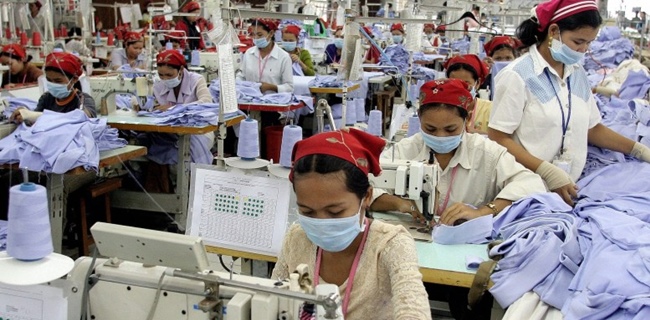 Di Tengah Sanksi UE Dan Dampak Virus Corona, Empat Pabrik Garmen Kamboja Hentikan Operasionalnya