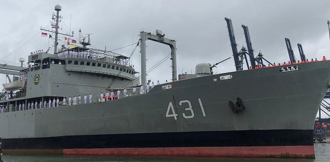 Rayakan 70 Tahun Hubungan Diplomatik, Kapal Angkatan Bersenjata Iran Berlabuh Di Tanjung Priok