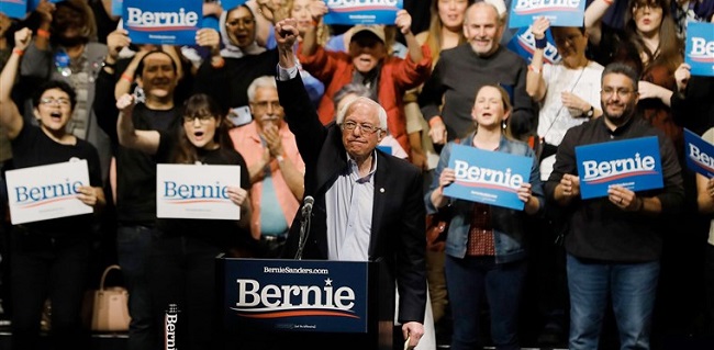 Bernie Sanders Klaim Kemenangan Di Kaukus Nevada