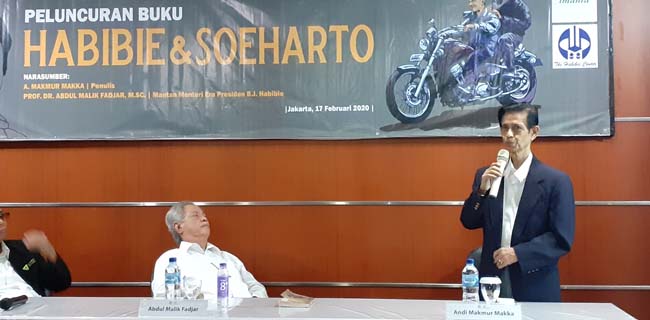 Tulis Buku Habibie & Soeharto, Andi Makmur Makka Ingin Luruskan Opini Keliru