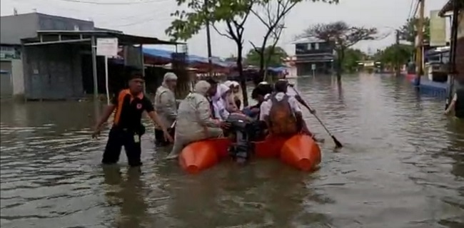 Imbas Luapan Kali, Perumahan Garden City Tangerang Kembali Terendam Hingga 1,5 Meter