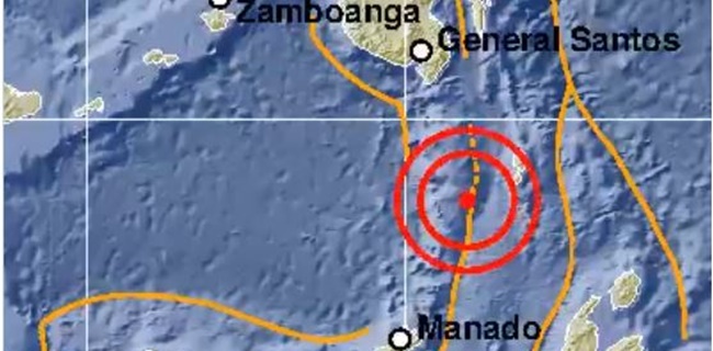 Gempa Berkekuatan 5,7 SR Guncang Sulut