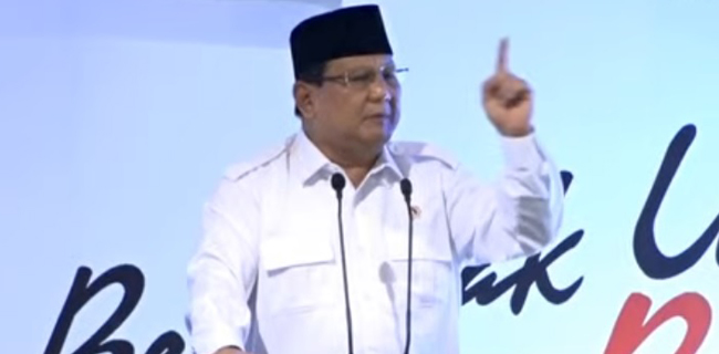 Prabowo Subianto: Cinta Kita Kepada Bangsa Harus Mengalahkan Semua Godaan