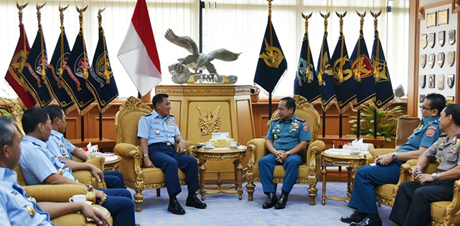 Baru Dilantik Jadi Kepala Bakamla, Aan Kurnia Sambangi Markas TNI AU