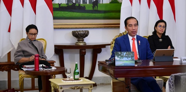Ikuti KTT Luar Biasa G20 Secara Virtual, Jokowi Tekankan Ada Dua Perang Yang Harus Dimenangi
