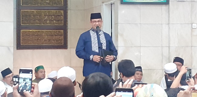Anies Bersyukur Renovasi Masjid Cut Nyak Dien Rampung Di Tengah Keterbatasan