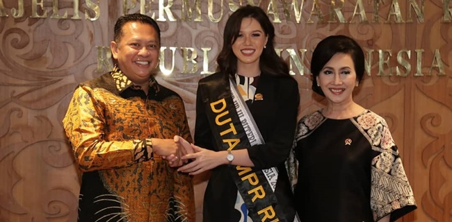 Setelah Keliru Menyebut Urutan Pancasila, Finalis Puteri Indonesia Ini Ditunjuk Oleh Bamsoet Jadi Duta MPR RI