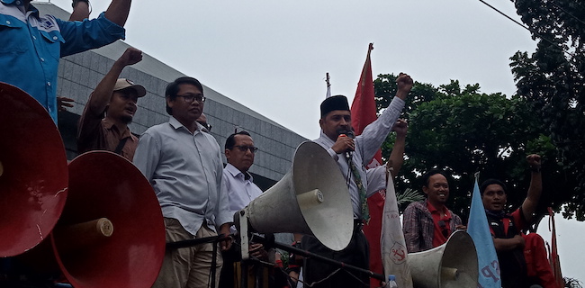Temui Buruh, Fraksi PKS Janji Perjuangkan Tolak RUU Ciptaker
