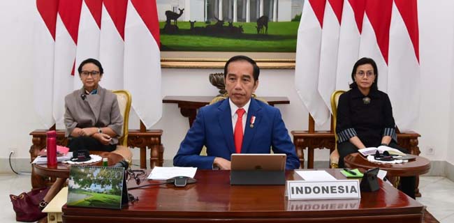 Selain Singgung Pelemahan Ekonomi Dunia, Jokowi Ajak Pemimpin Negara G-20 Aktif Temukan Obat Covid-19