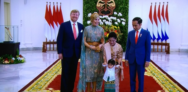 Presiden Joko Widodo Menerima Kunjungan Raja Dan Ratu Belanda Di Istana Bogor