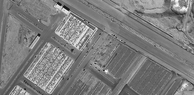Kuburan Massal Korban Virus Corona Di Qom Iran Seluas Lapangan Bola Terlacak Oleh Satelit Maxar AS