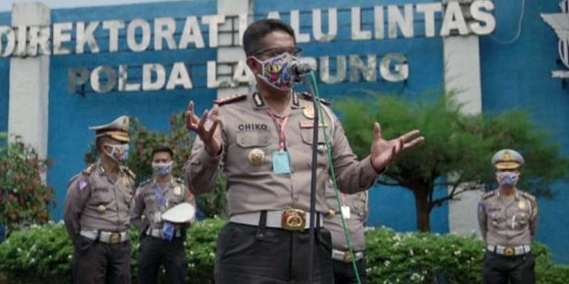 Tegakkan SOP Pelarangan Mudik, Dirlantas Polda Lampung Sekat Tujuh Titik