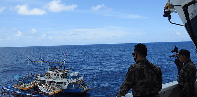 Kapal Pencuri Ikan Asal Filipina Dan Taiwan Dilumpuhkan KKP Di Laut Sulawesi