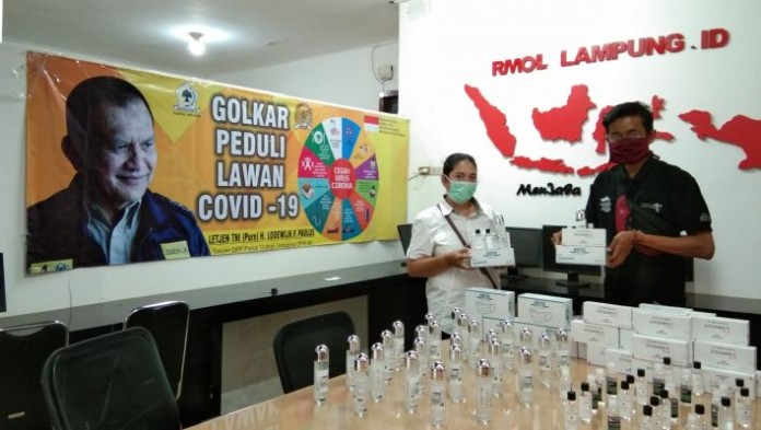 Salurkan APD Cegah Covid-19, JMSI Lampung Sasar Pedagang Pasar Tradisional
