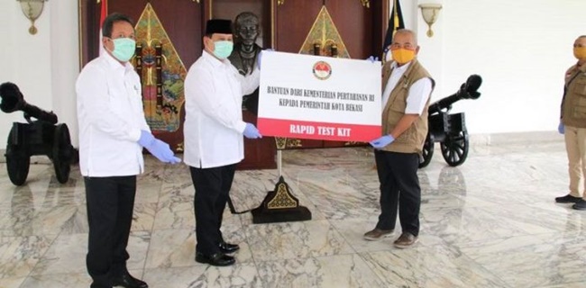 Cegah Penyebaran Meluas, Prabowo Subianto Salurkan 5.000 Alat <i>Rapid Test</i> Untuk Covid-19