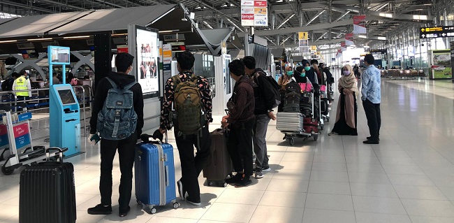 Dengan Garuda Indonesia, KBRI Bangkok Repatriasi 66 WNI Yang Terjebak Di Thailand