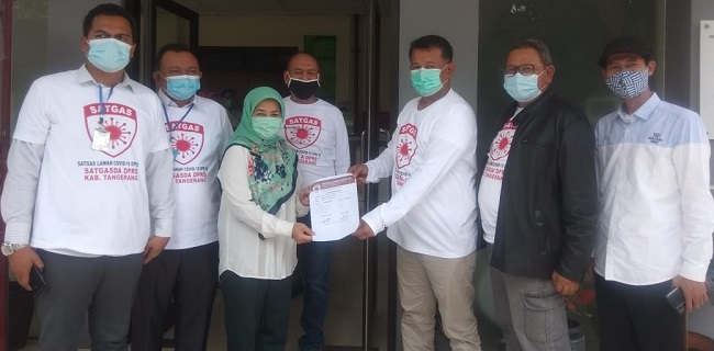 Satgas Daerah Lawan Covid-19 Bagikan Ratusan APD Ke 5 Rumah Sakit Di Kabupaten Tangerang