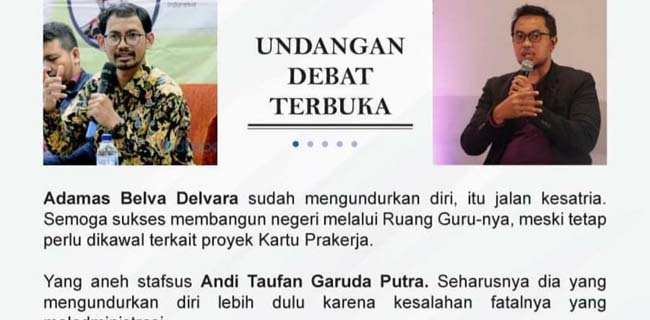 Episode Lanjutan Debat Bhima-Belva, Kali Ini Peneliti Arus Survei Indonesia Tantang Andi Taufan