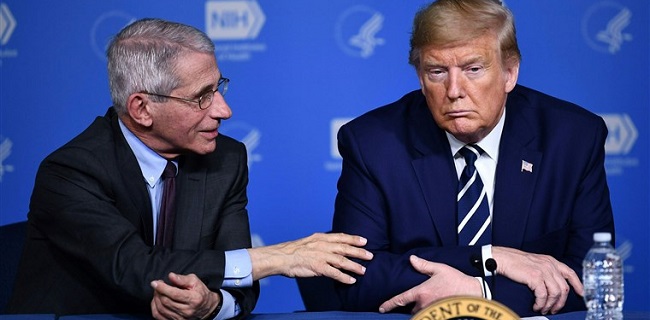 Trump Recanakan Buka Ekonomi Pada 1 Mei, Dr Anthony Fauci Anggap Terlalu Optimis