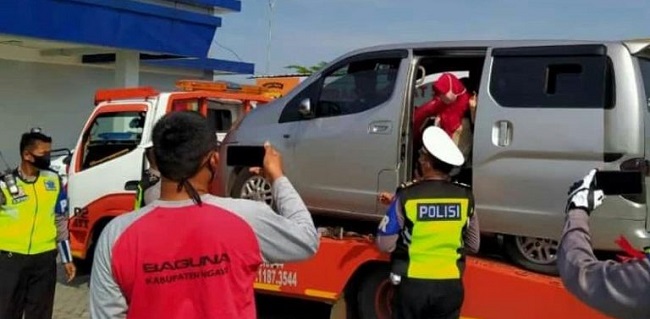 Modus Naik Truk Towing, 6 Orang Pemudik Tujuan Madura Diamankan Polisi Di Ngawi